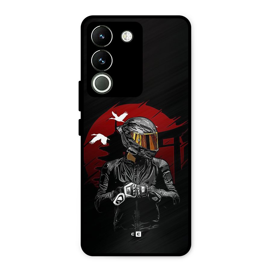 Moto Rider Ready Metal Back Case for Vivo Y200