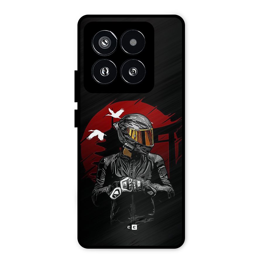 Moto Rider Ready Metal Back Case for Xiaomi 14 Pro