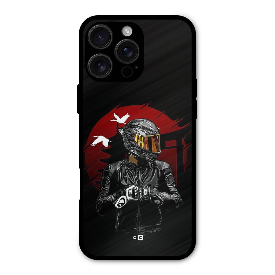 Moto Rider Ready Metal Back Case for iPhone 16 Pro Max