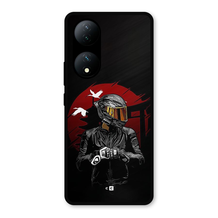 Moto Rider Ready Metal Back Case for iQOO Z7