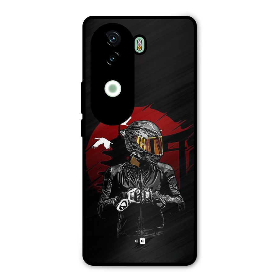 Moto Rider Ready Metal Back Case for iQOO Z9s