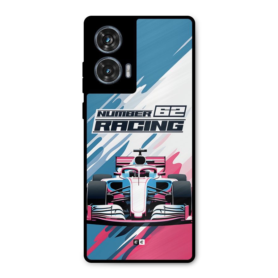 Motor Racing Metal Back Case for Motorola Edge 50 Fusion