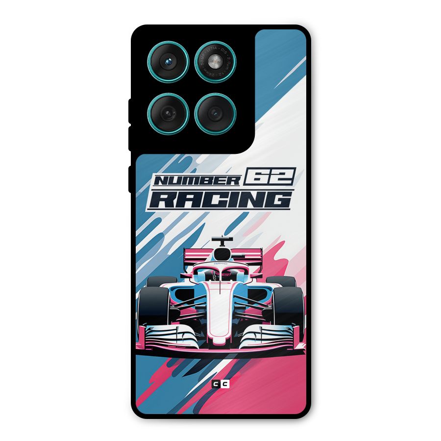 Motor Racing Metal Back Case for Motorola Edge 60 Fusion