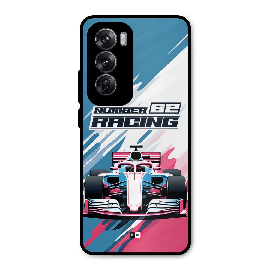 Motor Racing Metal Back Case for Oppo Reno12 Pro