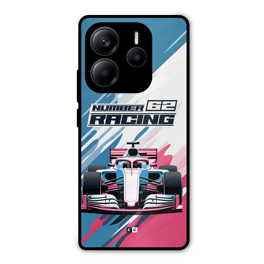 Motor Racing Metal Back Case for Redmi Note 14 5G