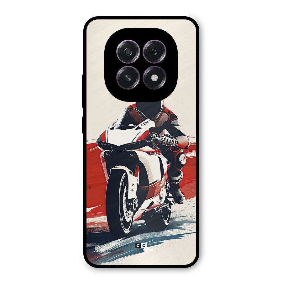 Motosport Rider Metal Back Case for Oppo F29