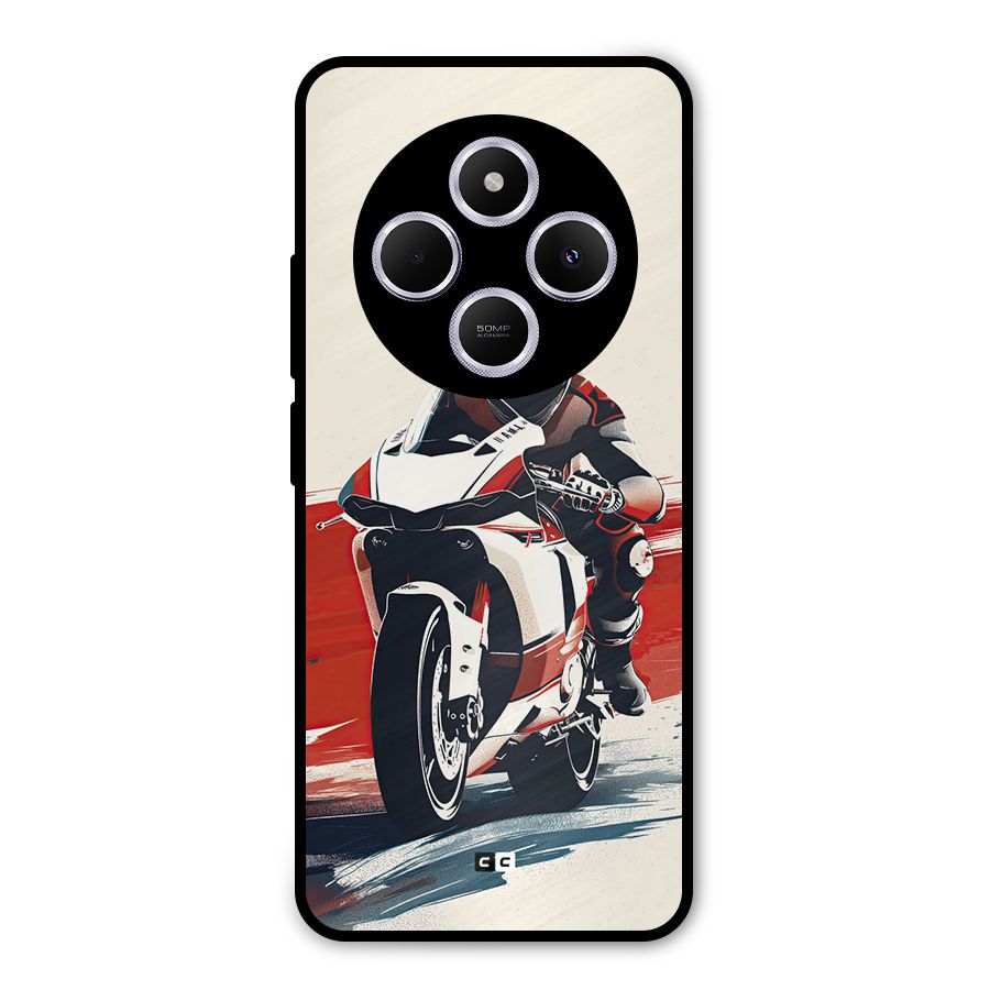 Motosport Rider Metal Back Case for Poco M7