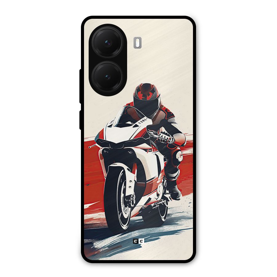 Motosport Rider Metal Back Case for Poco X7 Pro