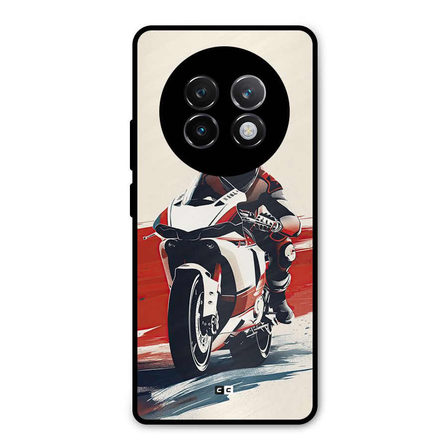 Motosport Rider Metal Back Case for Realme 13 Plus
