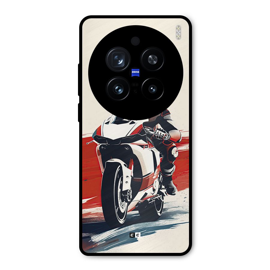 Motosport Rider Metal Back Case for Vivo X200 Pro