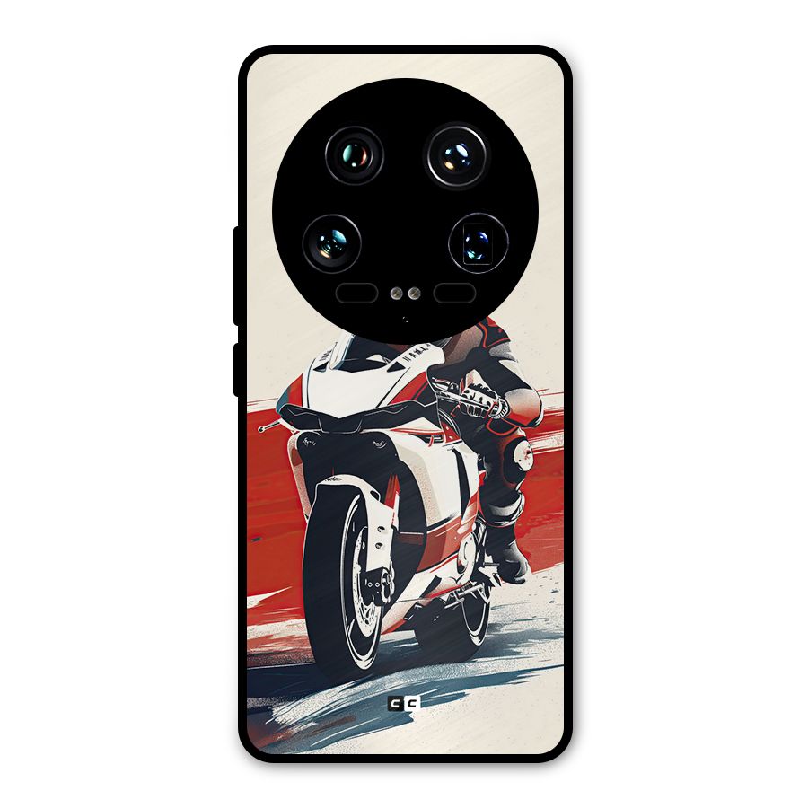 Motosport Rider Metal Back Case for Xiaomi 14 Ultra