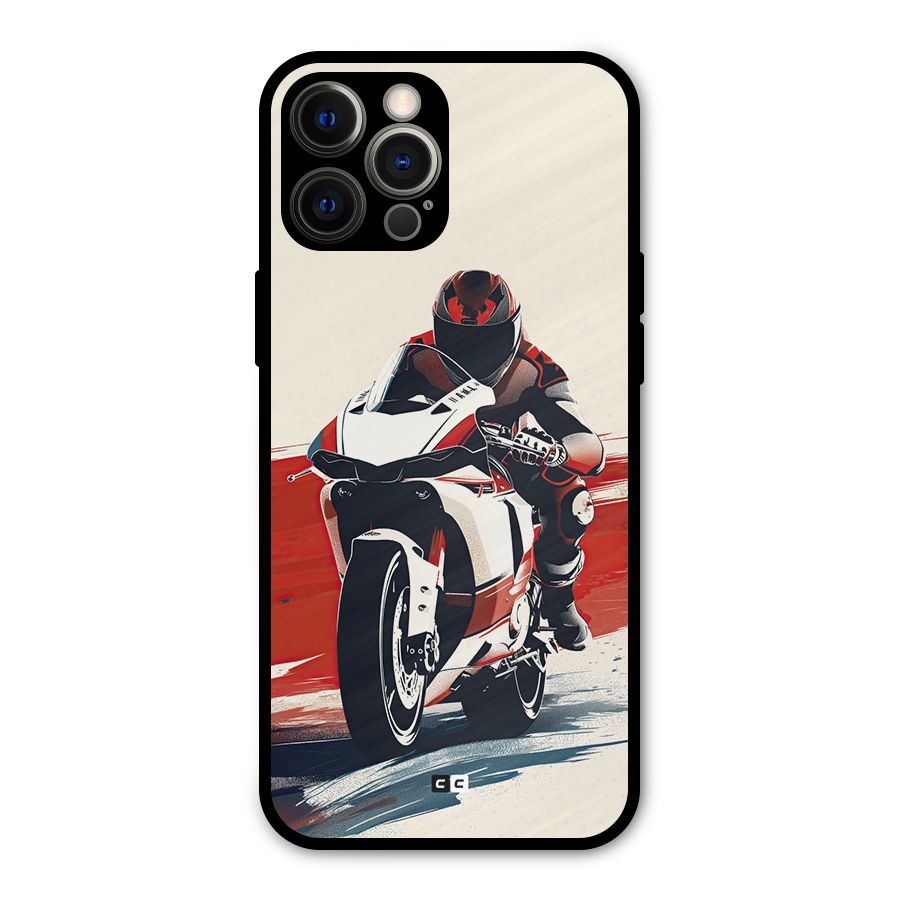 Motosport Rider Metal Back Case for iPhone 12 Pro Max