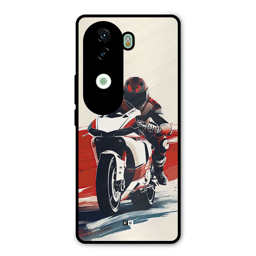 Motosport Rider Metal Back Case for iQOO Z9s