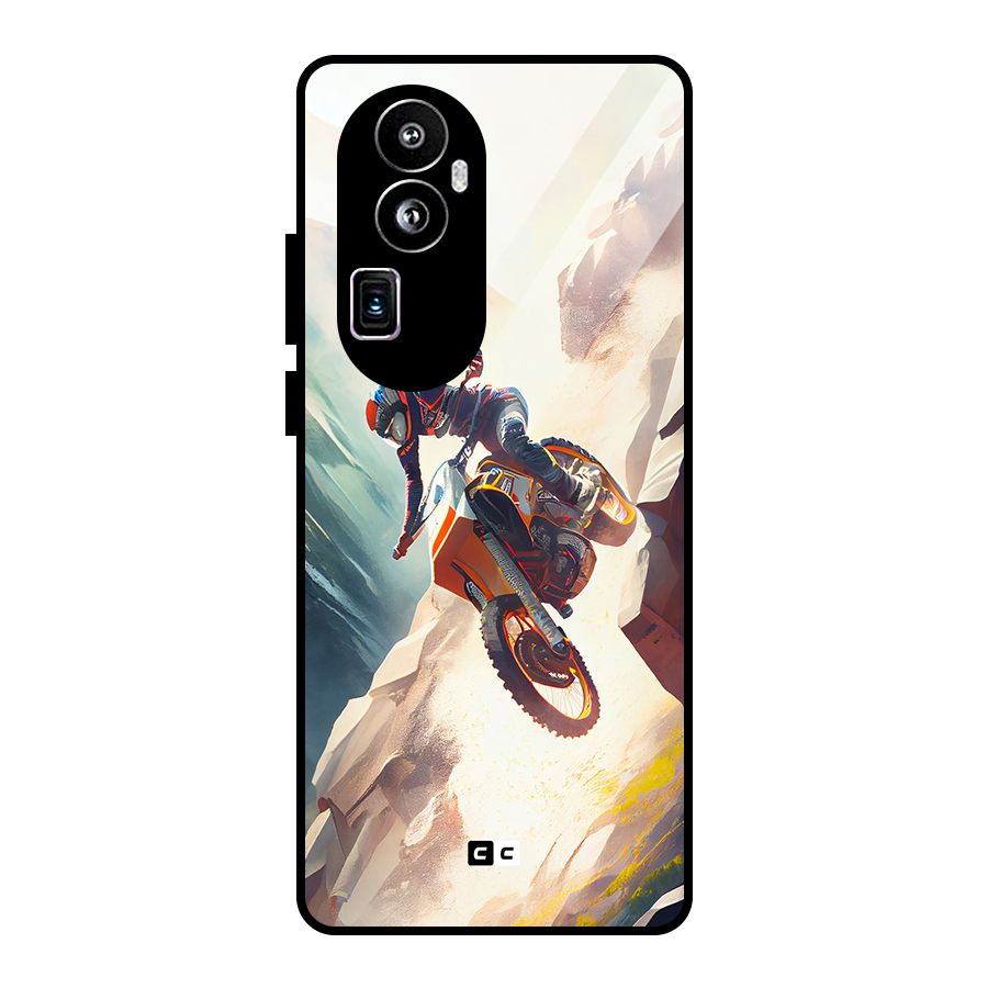 Mountain Biker Glass Back Case for Oppo Reno10 Pro Plus