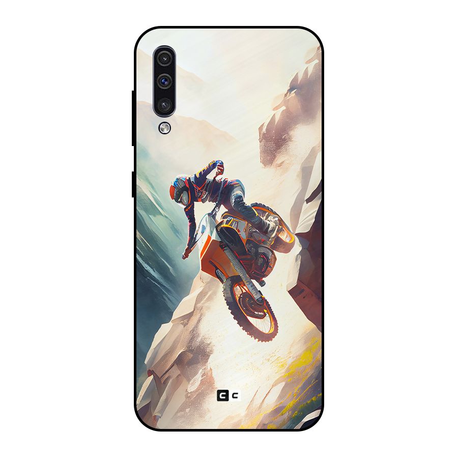 Mountain Biker Metal Back Case for Galaxy A50