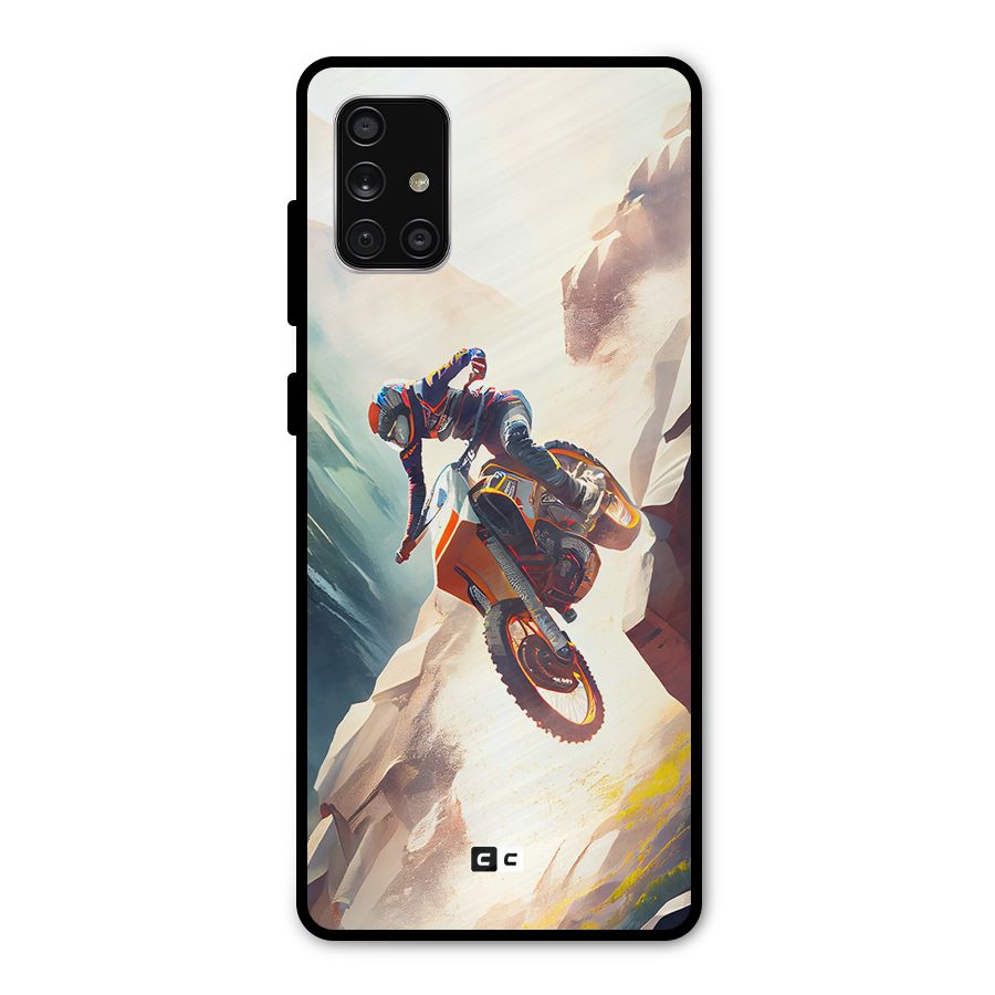 Mountain Biker Metal Back Case for Galaxy A71