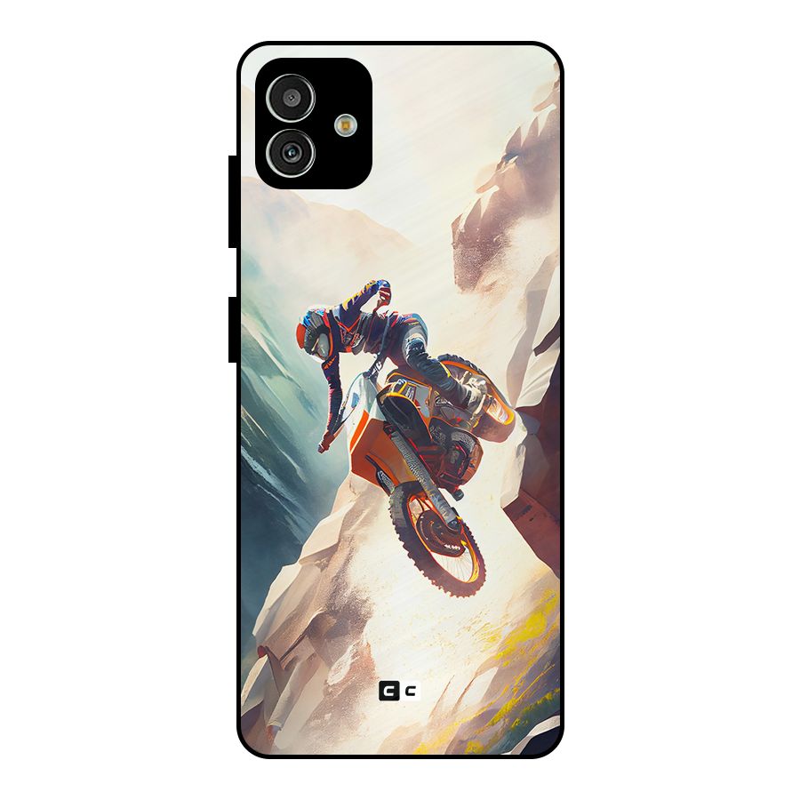 Mountain Biker Metal Back Case for Galaxy M13 5G
