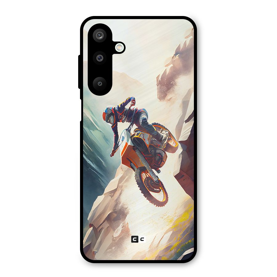 Mountain Biker Metal Back Case for Galaxy M16