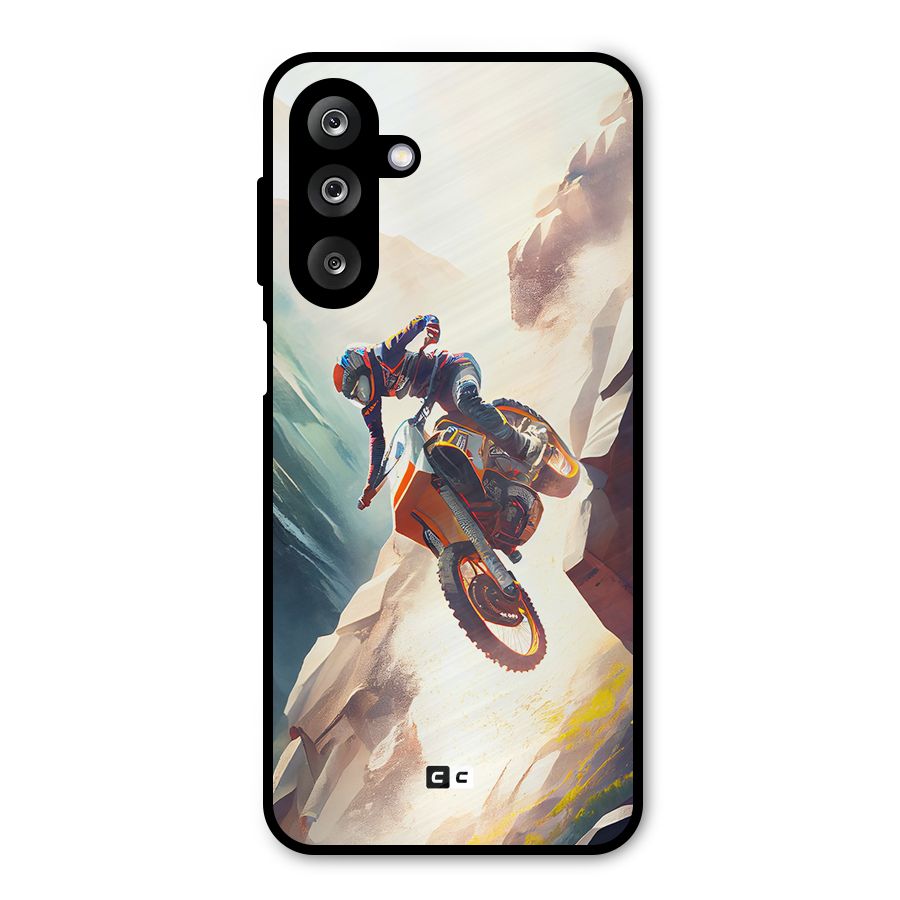 Mountain Biker Metal Back Case for Galaxy M36