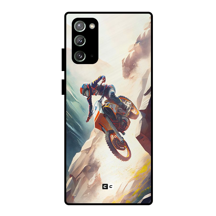 Mountain Biker Metal Back Case for Galaxy Note 20