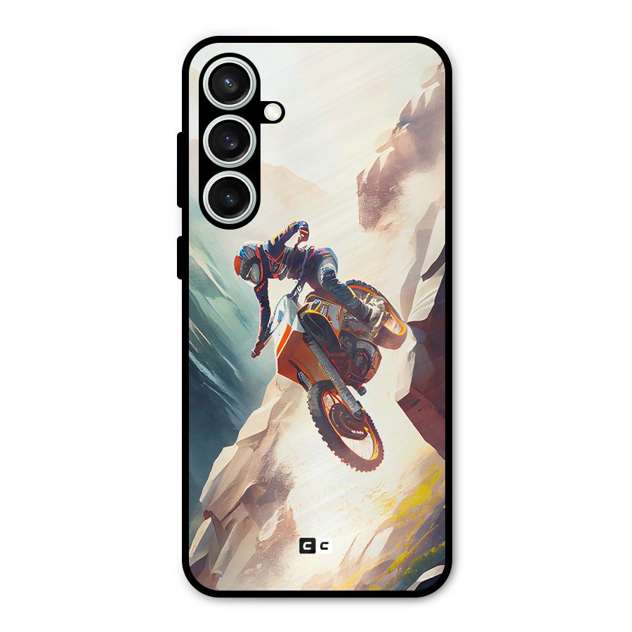Mountain Biker Metal Back Case for Galaxy S23 FE