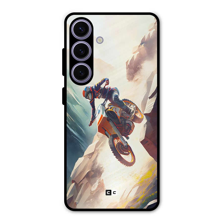 Mountain Biker Metal Back Case for Galaxy S24