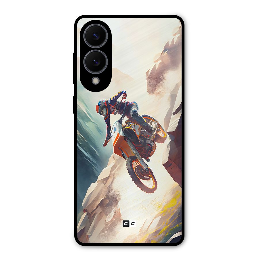 Mountain Biker Metal Back Case for Galaxy S25 Edge