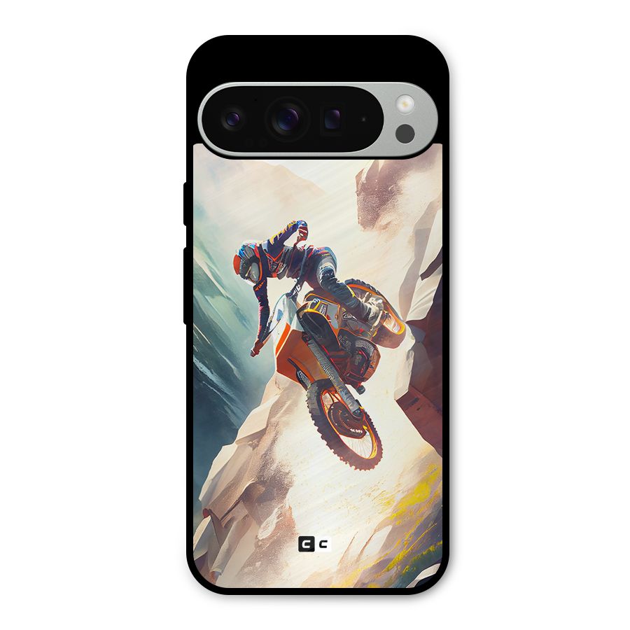 Mountain Biker Metal Back Case for Google Pixel 9 Pro XL