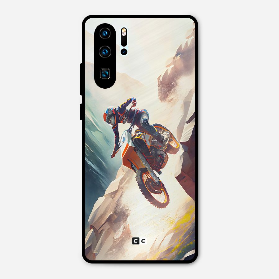 Mountain Biker Metal Back Case for Huawei P30 Pro