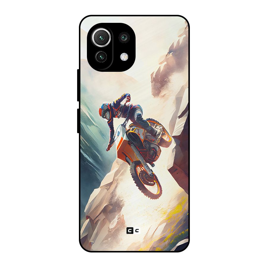 Mountain Biker Metal Back Case for Mi 11 Lite NE 5G