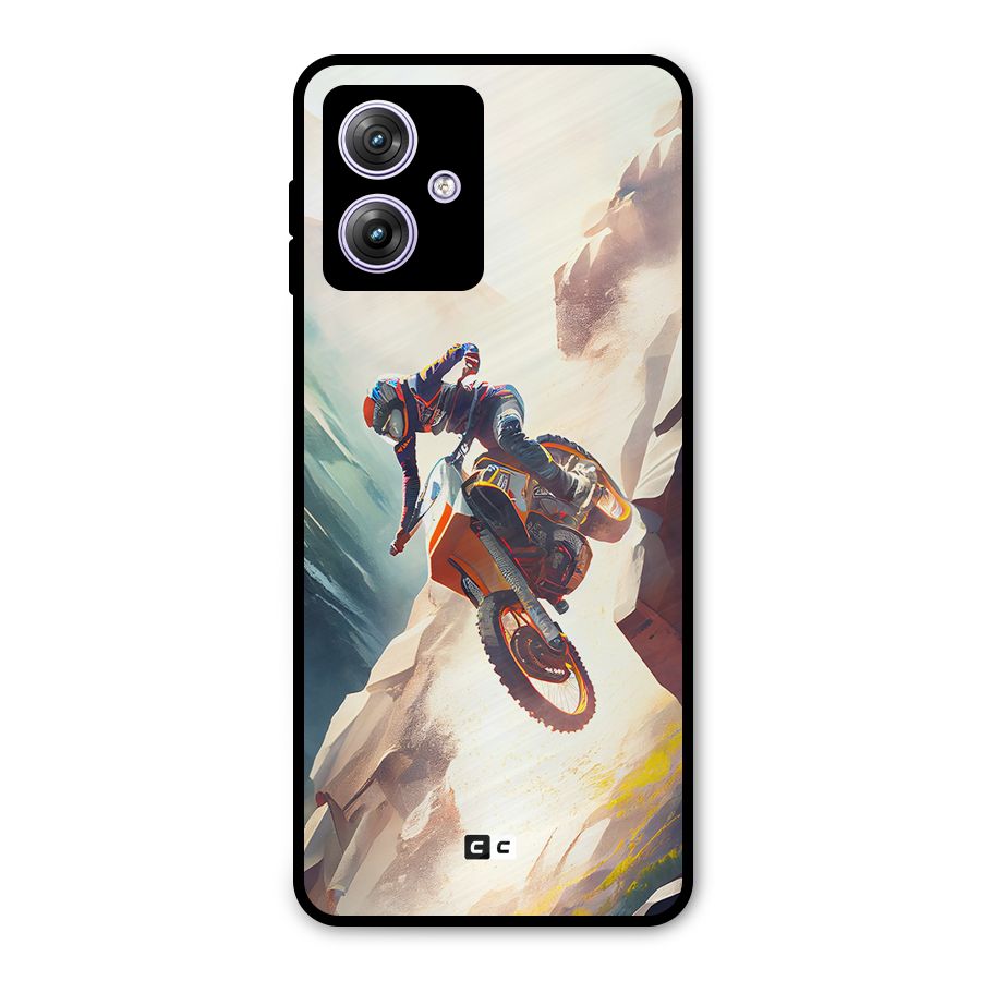 Mountain Biker Metal Back Case for Moto G64