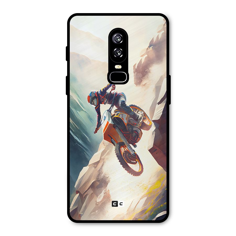 Mountain Biker Metal Back Case for OnePlus 6