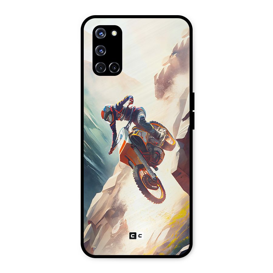 Mountain Biker Metal Back Case for Oppo A52