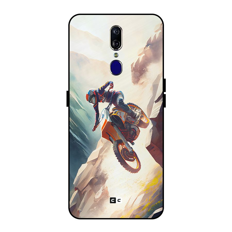 Mountain Biker Metal Back Case for Oppo F11