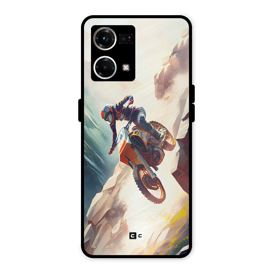 Mountain Biker Metal Back Case for Oppo F21s Pro 4G