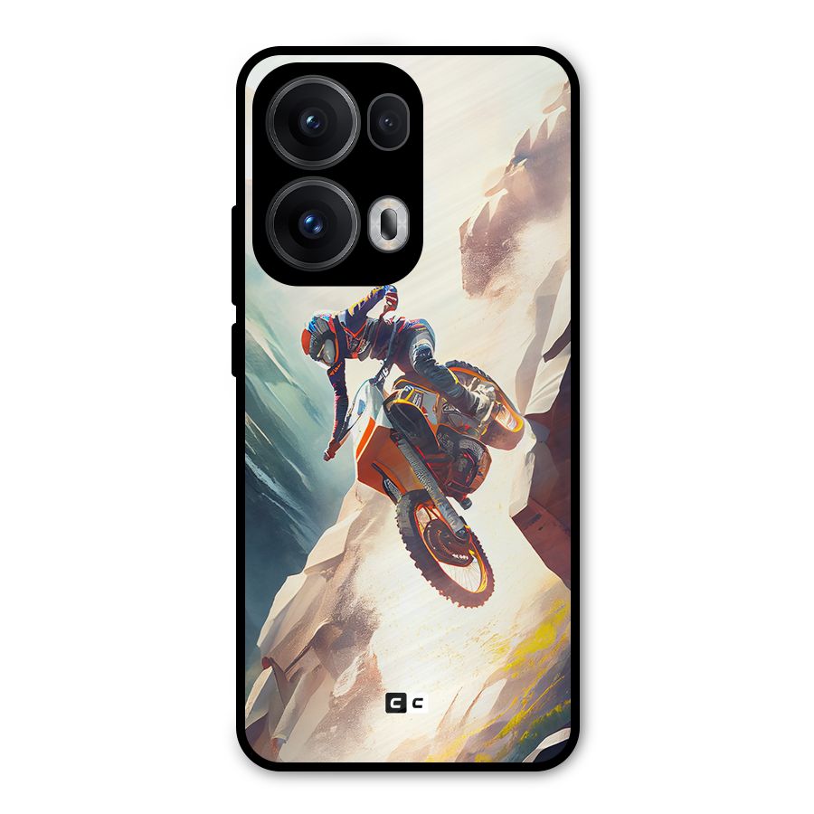 Mountain Biker Metal Back Case for Oppo Reno13 Pro