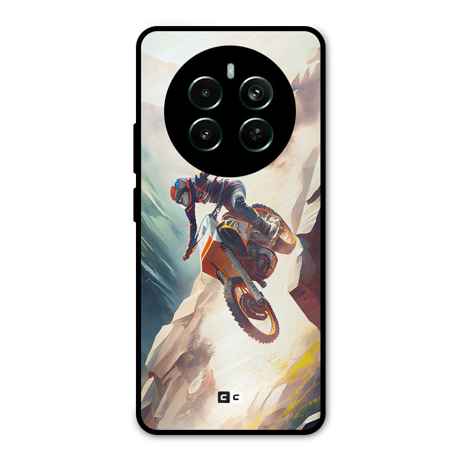 Mountain Biker Metal Back Case for Realme 12 Pro Plus