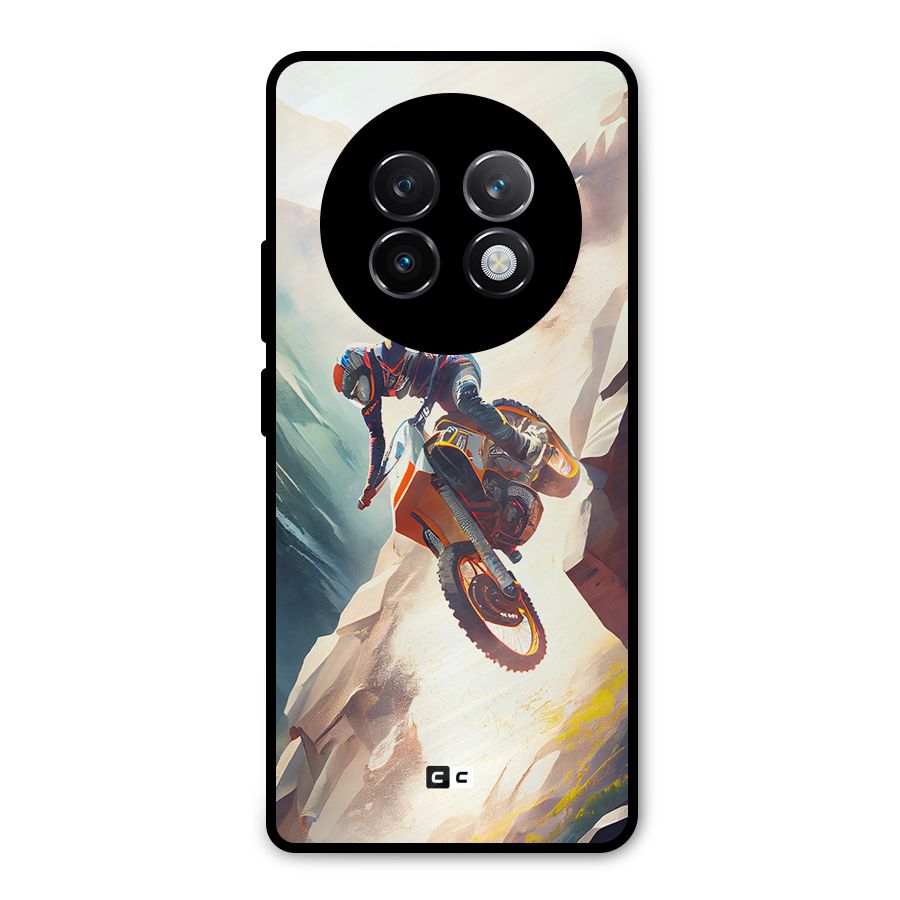 Mountain Biker Metal Back Case for Realme 13 Plus