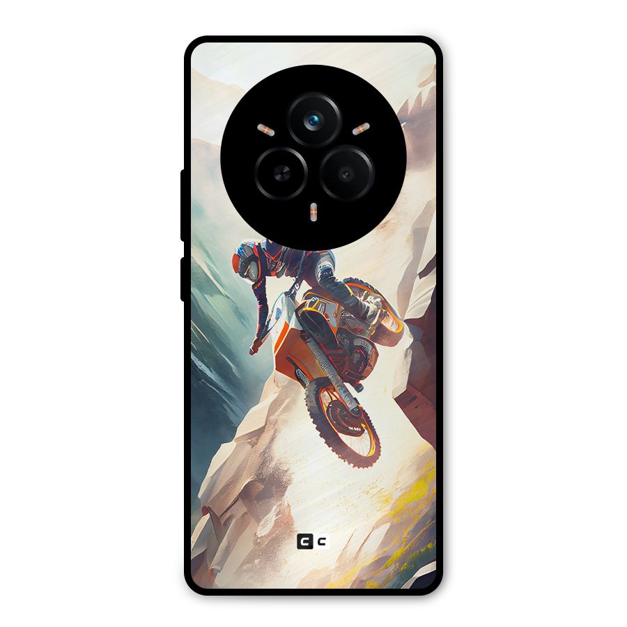 Mountain Biker Metal Back Case for Realme 14 Pro Plus