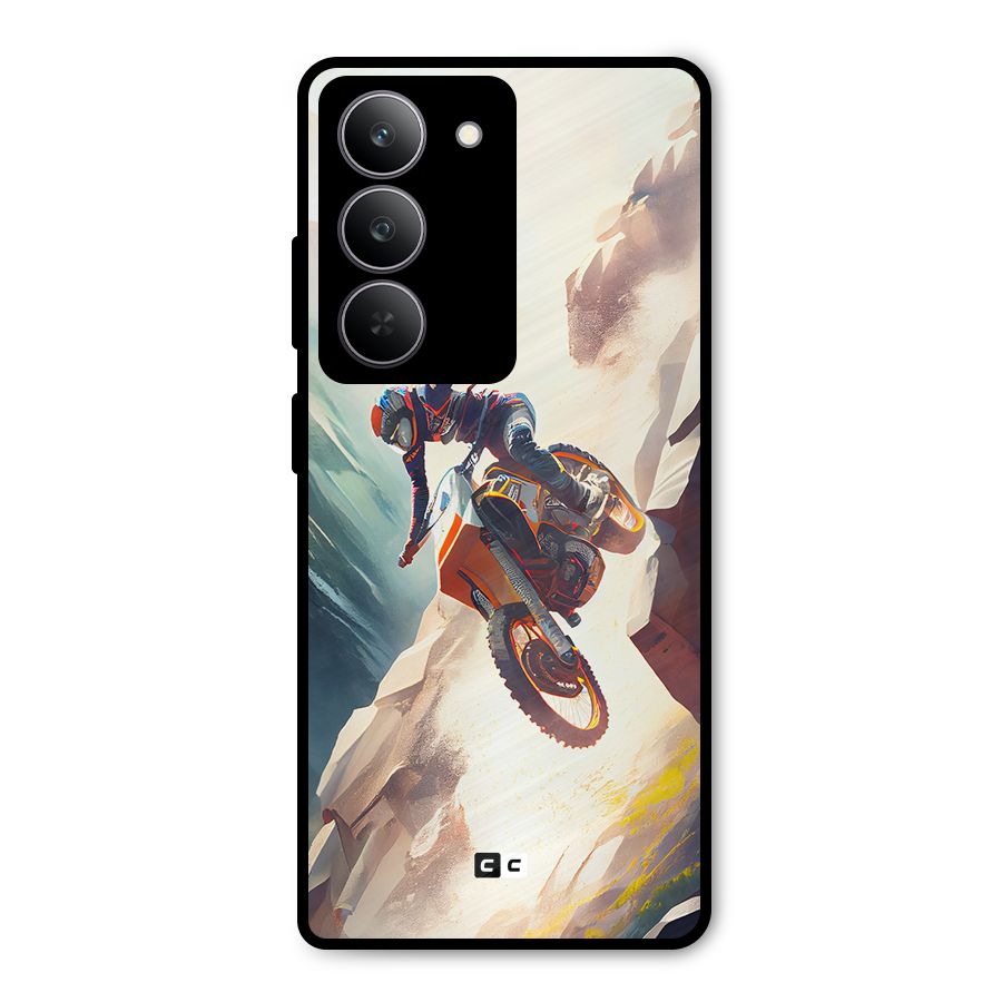Mountain Biker Metal Back Case for Realme 14x