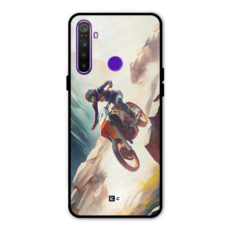 Mountain Biker Metal Back Case for Realme 5