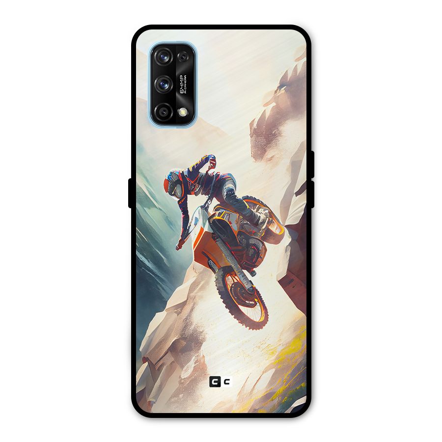 Mountain Biker Metal Back Case for Realme 7 Pro