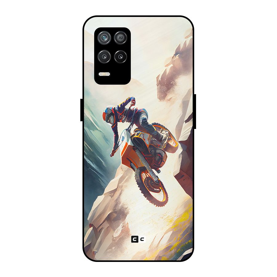 Mountain Biker Metal Back Case for Realme 8s 5G