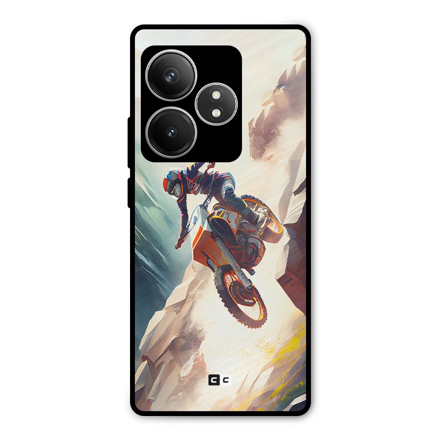Mountain Biker Metal Back Case for Realme GT 6T