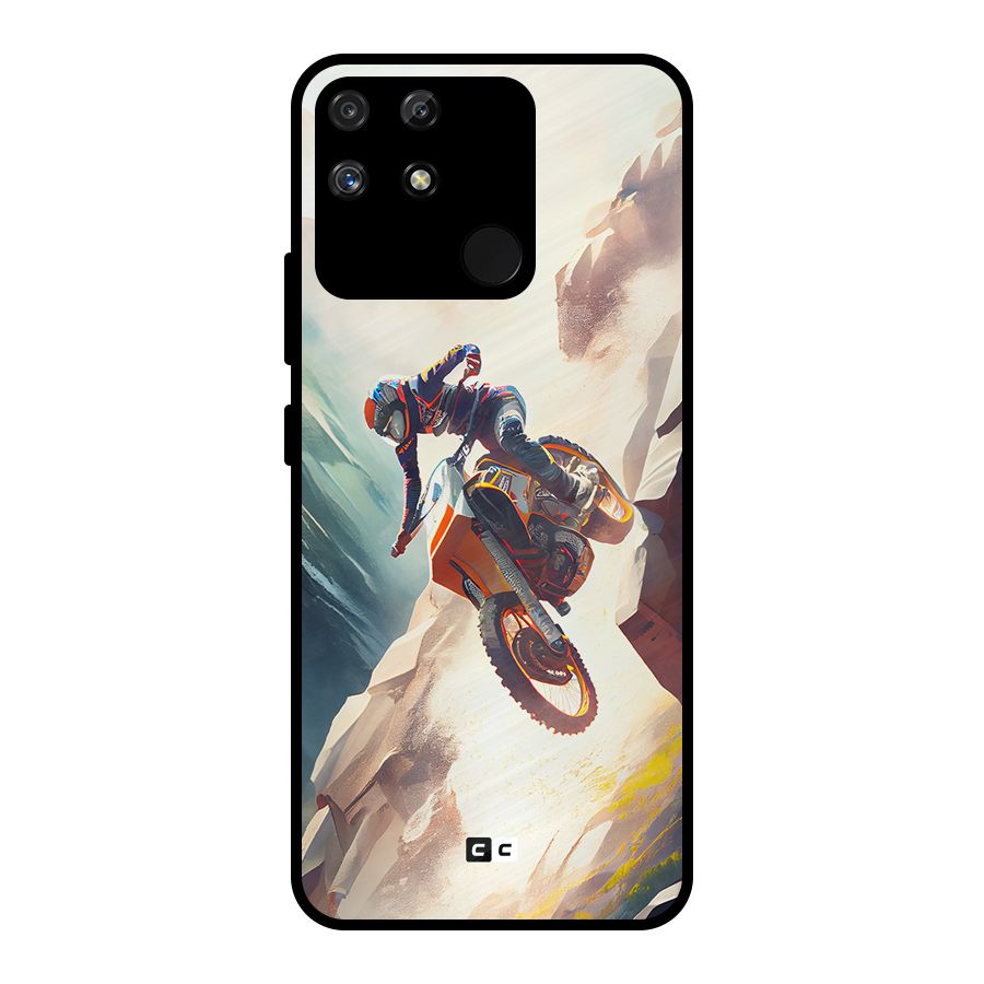 Mountain Biker Metal Back Case for Realme Narzo 50A