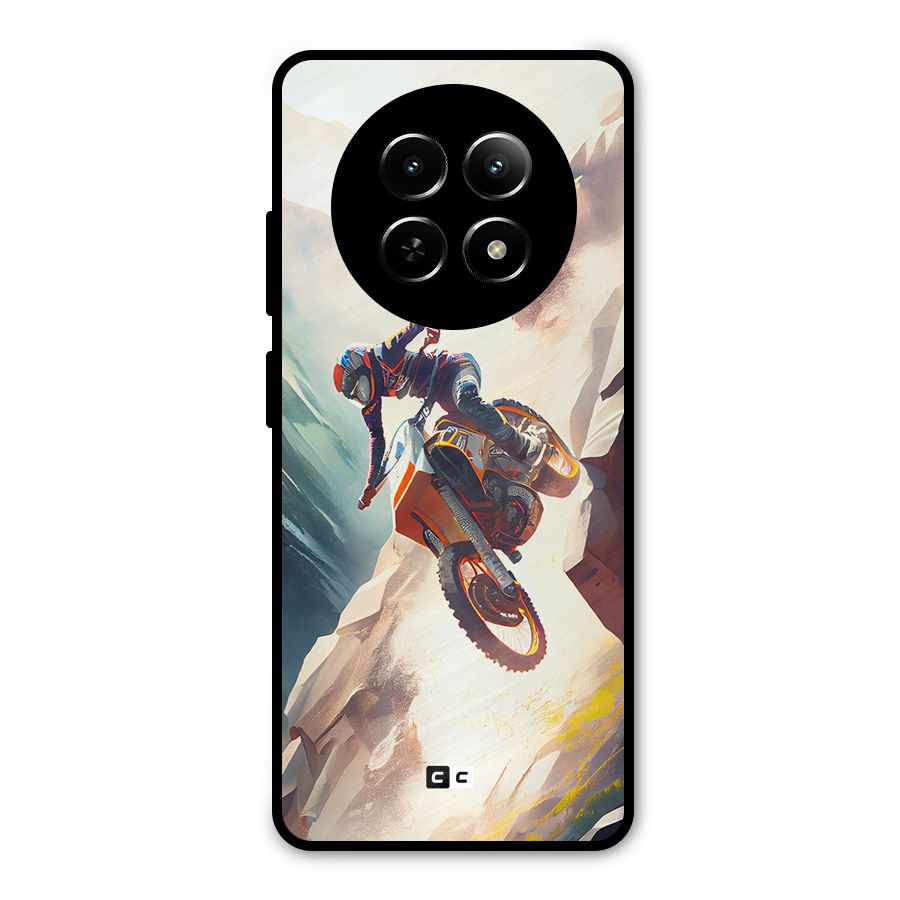 Mountain Biker Metal Back Case for Realme Narzo N65