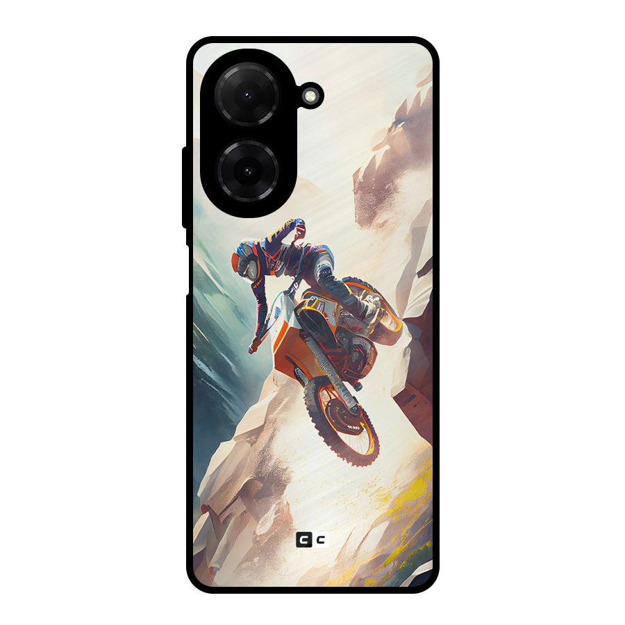Mountain Biker Metal Back Case for Redmi A5 4G