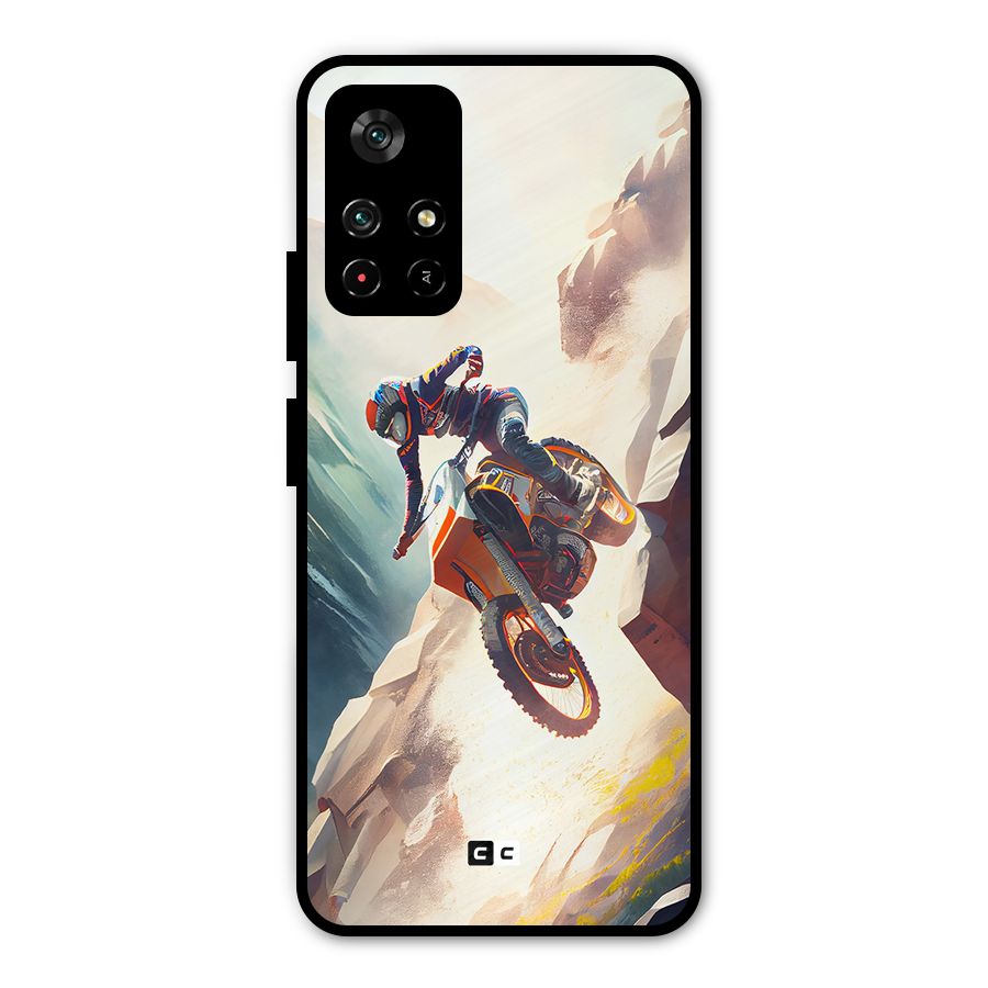 Mountain Biker Metal Back Case for Redmi Note 11T 5G
