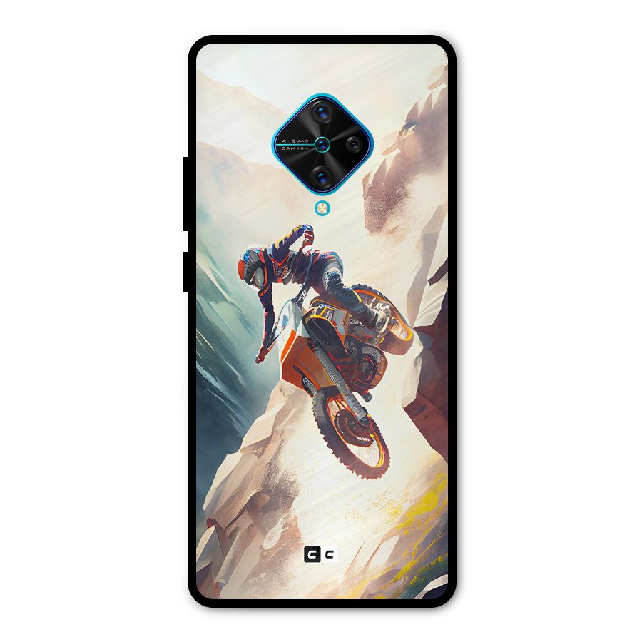 Mountain Biker Metal Back Case for Vivo S1 Pro