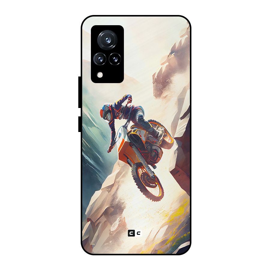 Mountain Biker Metal Back Case for Vivo V21 5G